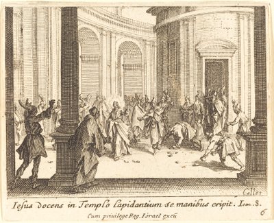 Apedreamiento de Jesús de Jacques Callot