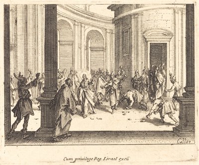 Lapidación de Jesús de Jacques Callot