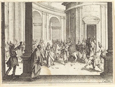 Lapidación de Jesús, 1635 de Jacques Callot