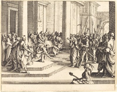 Lapidación de Jesús, 1635 de Jacques Callot
