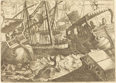Tormenta en la Costa de Barcelona de Jacques Callot