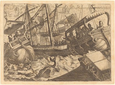 Tormenta en la Costa de Barcelona de Jacques Callot