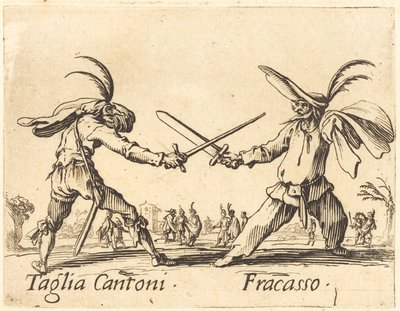Taglia Cantoni y Fracasso, c. 1622 de Jacques Callot