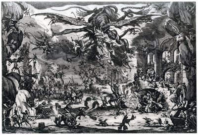 Tentación de San Antonio, c1615-1635, 1924 de Jacques Callot