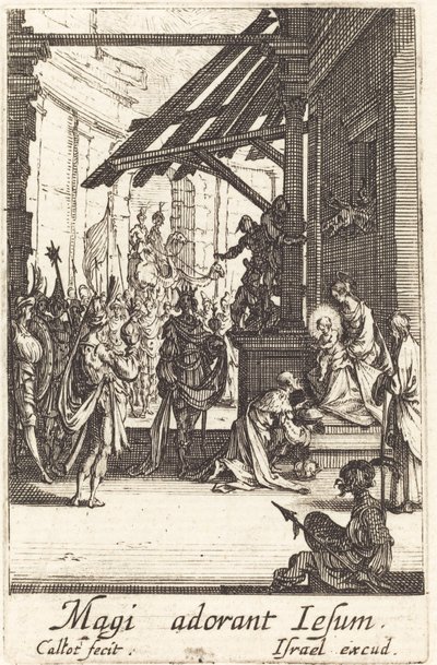 La adoración de los magos de Jacques Callot