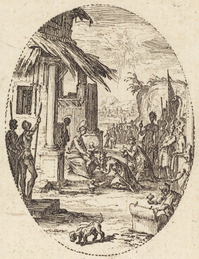 La adoración de los magos de Jacques Callot