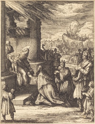 La adoración de los magos, 1623-1628 de Jacques Callot