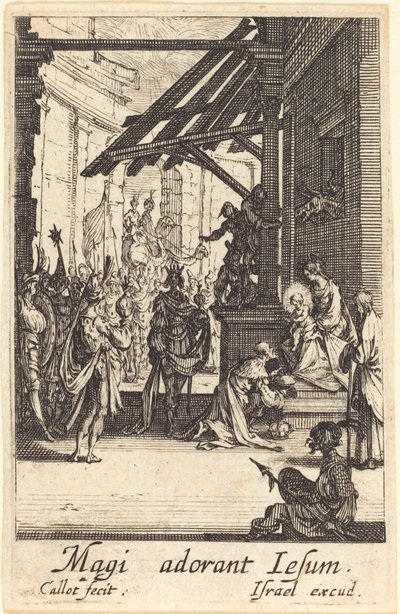 La adoración de los magos de Jacques Callot