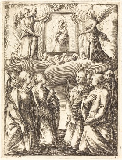 La Adoración de la Virgen y el Niño de Jacques Callot