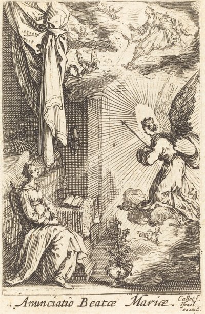 La Anunciación, en o después de 1630 de Jacques Callot