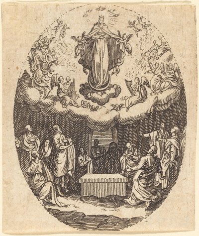 La asunción con los querubines de Jacques Callot