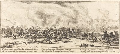 La batalla, c. 1633 de Jacques Callot