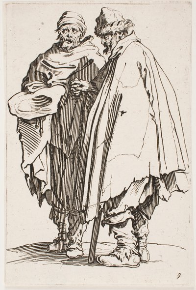 El ciego y su compañero, n. 9 de la serie Los mendigos de Jacques Callot