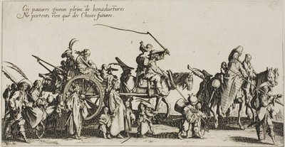 Los bohemios marchando: La retaguardia, de Los bohemios de Jacques Callot