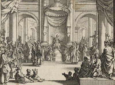 El niño Jesús entre los doctores, 1635 de Jacques Callot