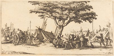 El campamento, c. 1633 de Jacques Callot