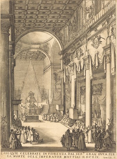 El catafalco del emperador Matías de Jacques Callot