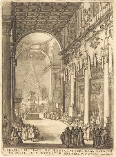 El catafalco del emperador Matías de Jacques Callot