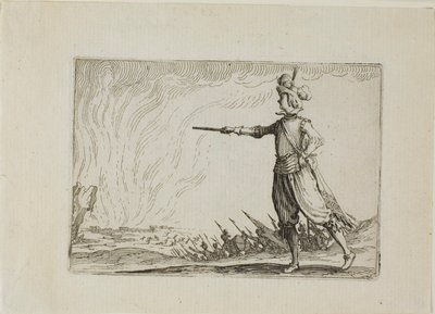 El comandante a pie, de Los Caprichos de Jacques Callot