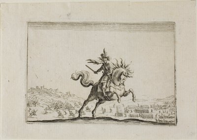 El comandante a caballo, de Los caprichos de Jacques Callot