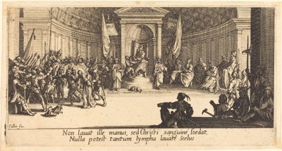La condena a muerte, c. 1618 de Jacques Callot