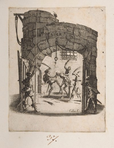 La Coronación de los Pinos, núm. 8 de 11 de La Petite Passion de Jacques Callot