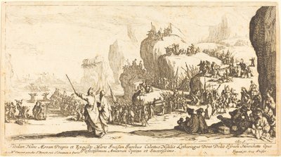 El cruce del Mar Rojo de Jacques Callot