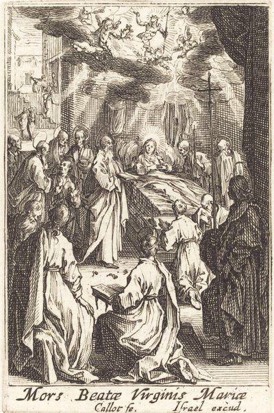 La muerte de la Virgen, en o después de 1630 de Jacques Callot