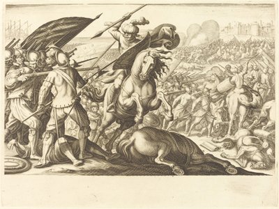 La derrota de la caballería turca, c. 1614 de Jacques Callot