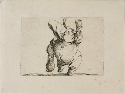 El bebedor visto de frente, de Varie Figure Gobbi de Jacques Callot
