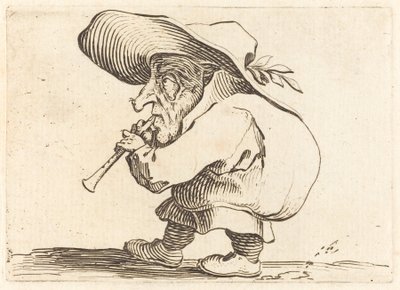 El Flautista, c. 1622 de Jacques Callot