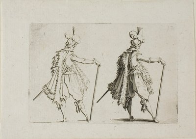 El caballero con un gran bastón, de Los caprichos de Jacques Callot