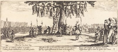 La ejecución, c. 1633 de Jacques Callot