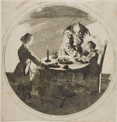 La Sagrada Familia en la mesa de Jacques Callot