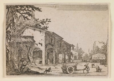 La granja, de «Los caprichos» (edición de Nancy) de Jacques Callot