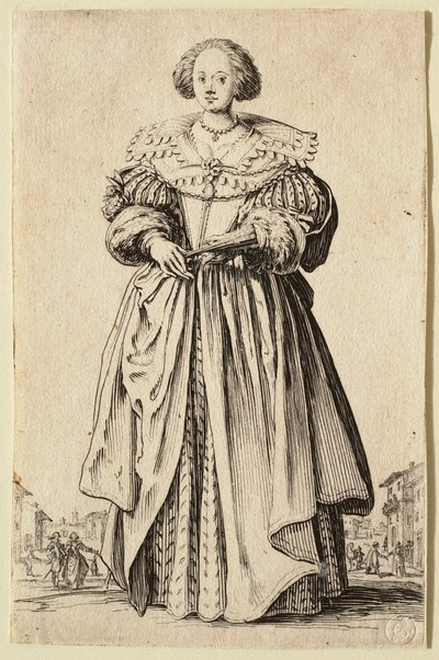 La dama del abanico de Jacques Callot