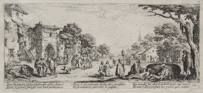 Las grandes miserias de la guerra: Los mendigos y los moribundos de Jacques Callot