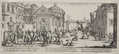 Las Grandes Miserias de la Guerra: El Hospital, 1633 de Jacques Callot