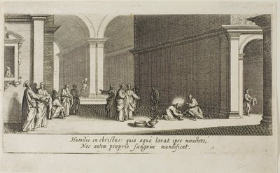 La gran roca, de Varias escenas diseñadas en Florencia de Jacques Callot