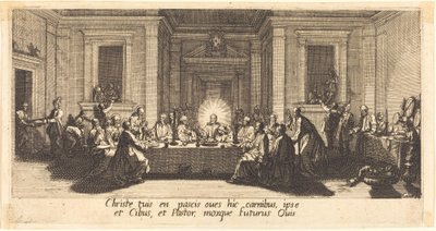 La última cena, c. 1618 de Jacques Callot