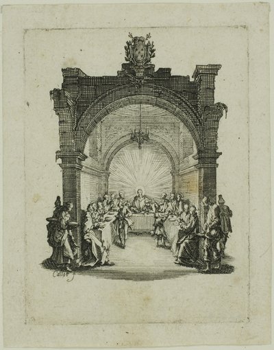 La Última Cena, de La Pequeña Pasión de Jacques Callot