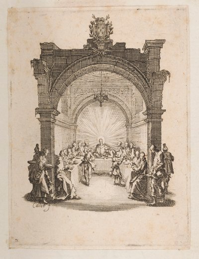 La Última Cena, n. 2 de 11 de La Petite Passion de Jacques Callot