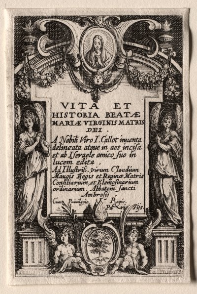 La vida de la Virgen de Jacques Callot