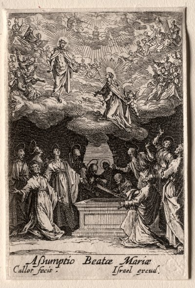 La Vida de la Virgen: La Asunción de la Virgen de Jacques Callot