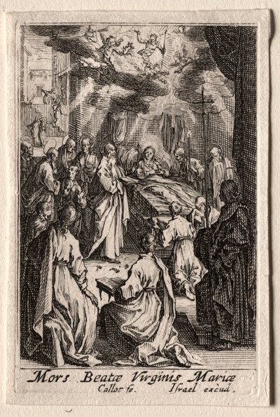 La Vida de la Virgen: La Muerte de la Virgen de Jacques Callot