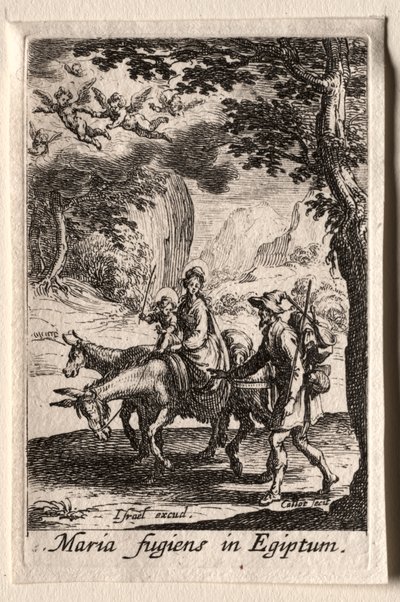 La Vida de la Virgen: La Huida a Egipto de Jacques Callot