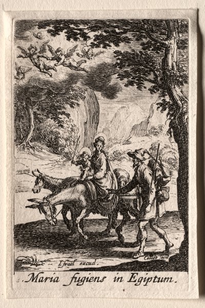 La vida de la Virgen: La huida a Egipto de Jacques Callot
