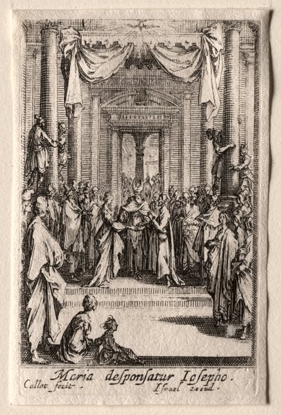 La Vida de la Virgen: El Matrimonio de la Virgen de Jacques Callot