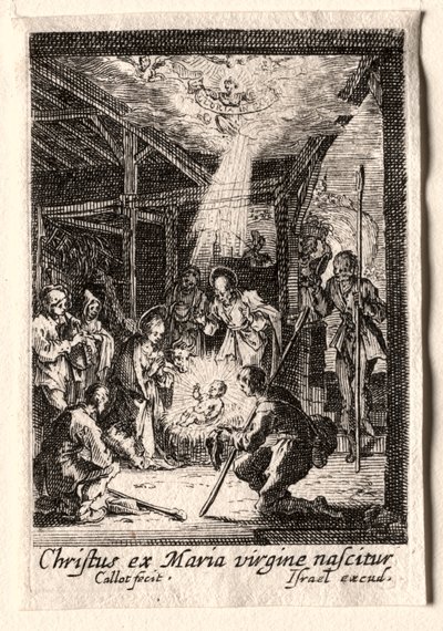 La vida de la Virgen: La Natividad de Jacques Callot