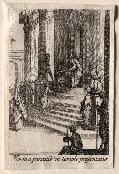 La Vida de la Virgen: La Presentación de la Virgen en el Templo de Jacques Callot